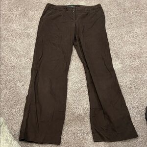 Harve Benard size 14 brown cotton pants